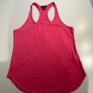 Carbon38 Long RacerBack Pink Tank Large